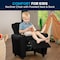 Flash Furniture Kids Recliner, 21-1/2" to 36-1/2" x 27", Upholstery Color: Black DG-ULT-KID-BK-GG - alternate 7